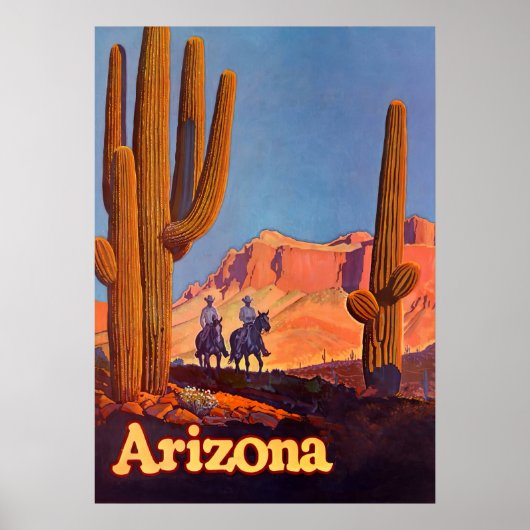 Arizona Vintage Travel Poster (Vorne)