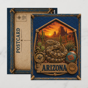 Arizona Vintage Travel Postkarte