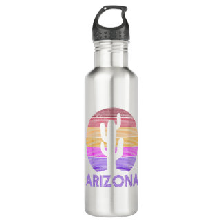 Arizona - Vintager Retro-Kaktus Souvenir Edelstahlflasche