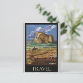 Arizona Vintages Retro-Reiseplakat Postkarte (Stehend Vorderseite)