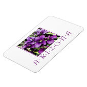 Arizona violette Blumen Magnet (Linke Seite)