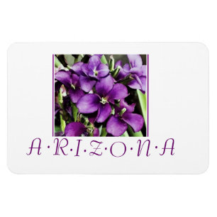 Arizona violette Blumen Magnet