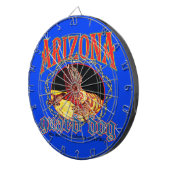 Arizona Wachhund-Echse Dartscheibe (Vorderseite rechts)