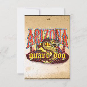 Arizona Wachhund Schlange Karte