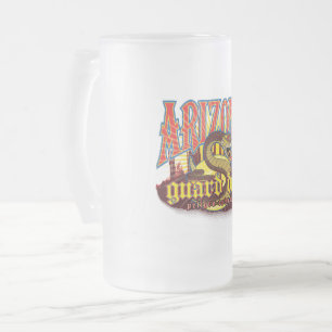 Arizona Wachhund Schlange Mattglas Bierglas