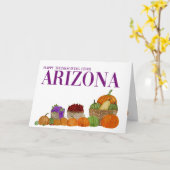 Arizona Watercolor Pumpkins Erntedank Card Karte (Gelbe Blume)