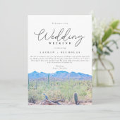 Arizona Wedding Weekend Willkommen Einladung (Stehend Vorderseite)