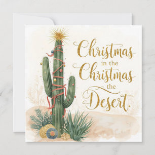 Arizona Weihnachten in Wüsten Grußkarte