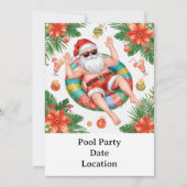 Arizona Weihnachts-Poolparty Einladung (Vorderseite)
