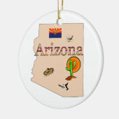 Arizona-Weihnachtsbaum-Verzierung Keramik Ornament (Links)