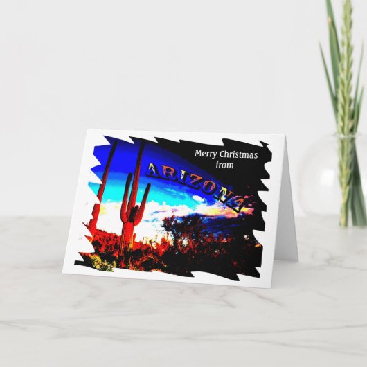Arizona-Weihnachtskarte Feiertagskarte (Vorderseite)