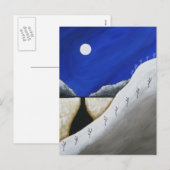 Arizona Weihnachtswüste Südwestkaktus Feiertagspostkarte (Vorne/Hinten)