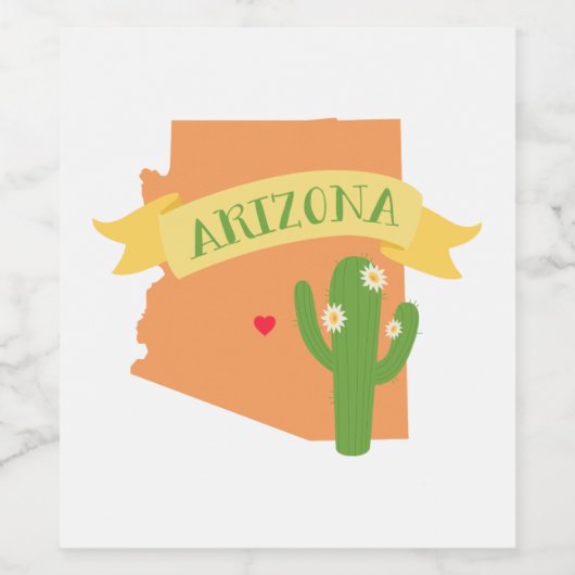 Arizona Weinetikett (Einzelnes Label)