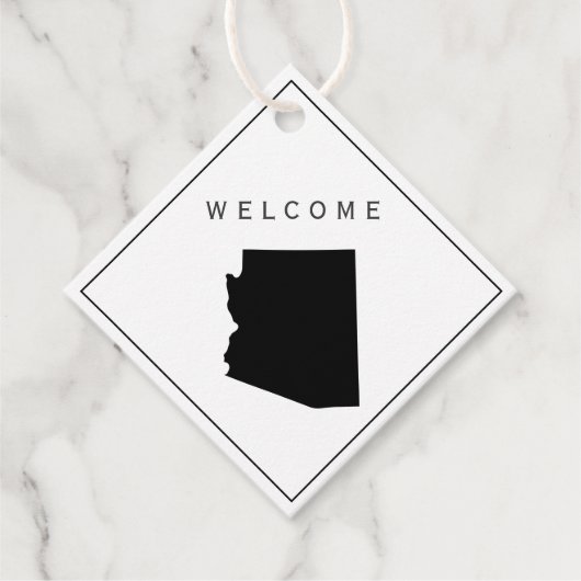 Arizona Welcome Bag Geschenk Tag für Hochzeitswoch Geschenkanhänger (Vorderseite)