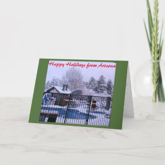 Arizona White Christmas Card Feiertagskarte