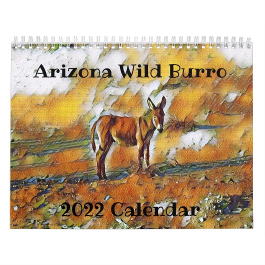 Arizona Wild Burro 2022 Kalender (Titelbild)