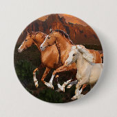 Arizona Wild Pferde Button (Vorderseite)