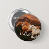 Arizona Wild Pferde Button (Vorne & Hinten)