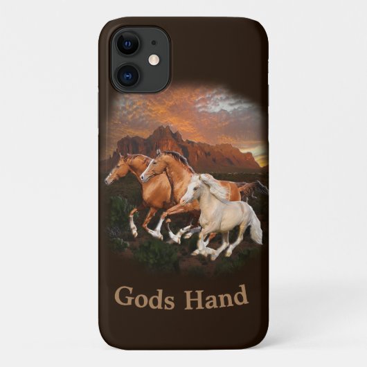 Arizona Wild Pferde Case-Mate iPhone Hülle (Rückseite)