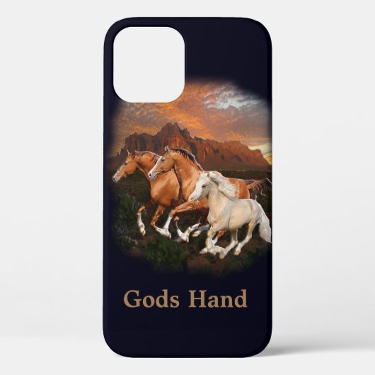 Arizona Wild Pferde Case-Mate iPhone Hülle (Rückseite)