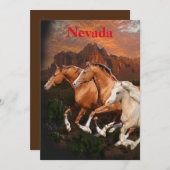 Arizona Wild Pferde Feiertagskarte (Vorne/Hinten)