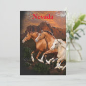 Arizona Wild Pferde Feiertagskarte (Stehend Vorderseite)