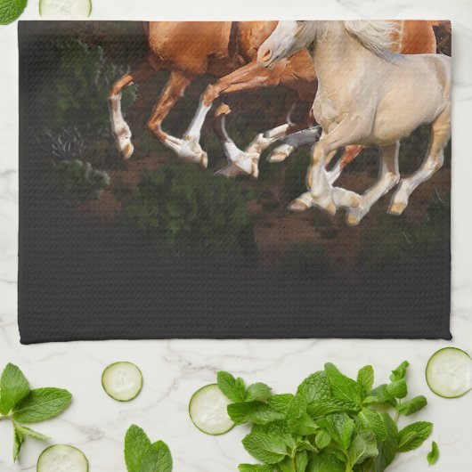 Arizona Wild Pferde Geschirrtuch (Gefaltet)