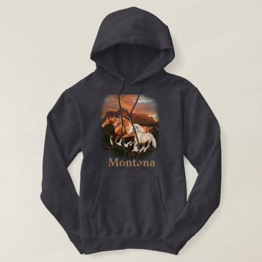Arizona Wild Pferde Hoodie (Design vorne)