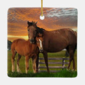 Arizona Wild Pferde Keramikornament (Rückseite)