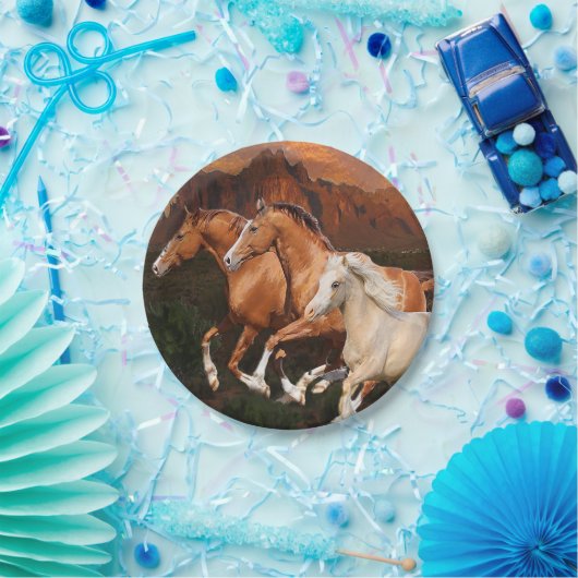 Arizona Wild Pferde Pappteller (Party)