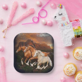 Arizona Wild Pferde Pappteller (Party)