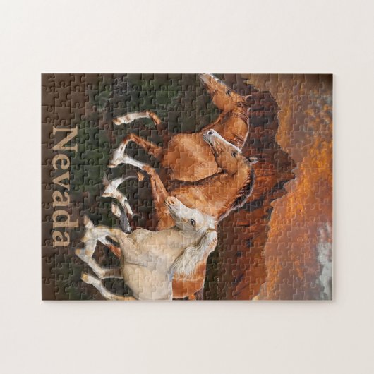 Arizona Wild Pferde Puzzle (Horizontal)