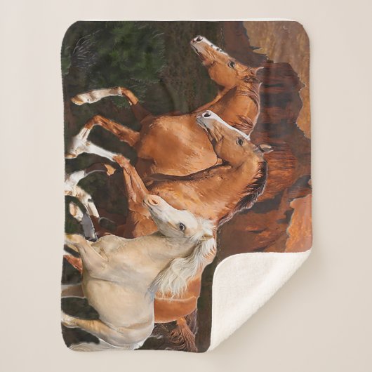 Arizona Wild Pferde Sherpadecke (Vorderseite)
