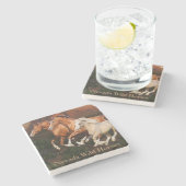 Arizona Wild Pferde Steinuntersetzer (Seitenansicht)