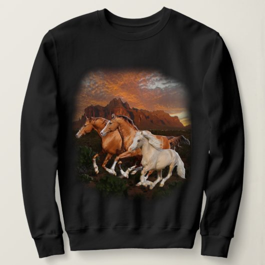 Arizona Wild Pferde Sweatshirt (Design vorne)