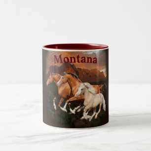 Arizona Wild Pferde Zweifarbige Tasse