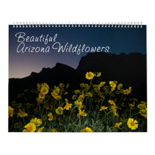 Arizona Wildblumen große zweiseitige Kalender