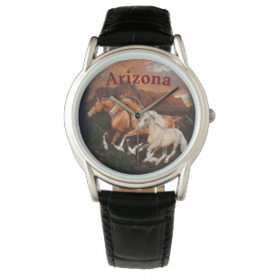 Arizona-Wildpferde Armbanduhr