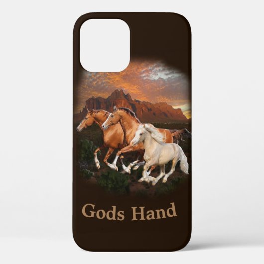 Arizona Wildpferde Case-Mate iPhone Hülle (Rückseite)