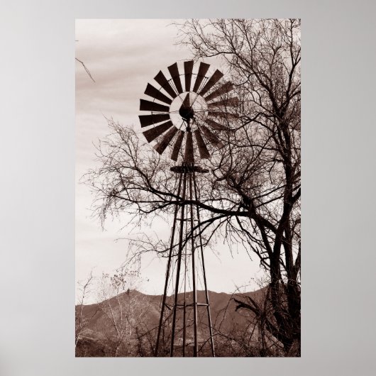 Arizona Windmill Poster (Vorne)