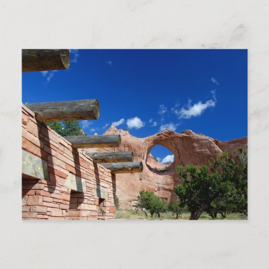 Arizona, Window Rock. Hauptstadt des Navajo Postkarte (Vorderseite)