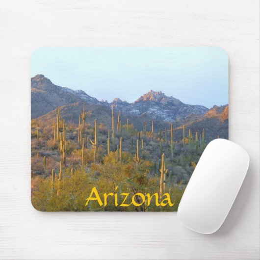 Arizona Winter Cactus Mousepad (Mit Mouse)