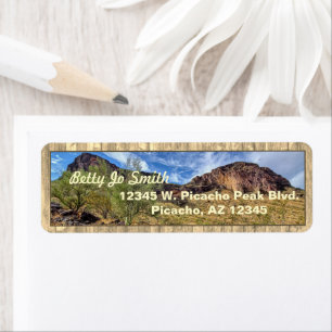 Arizona Wüste Berglandschaft Barn Boards Beige