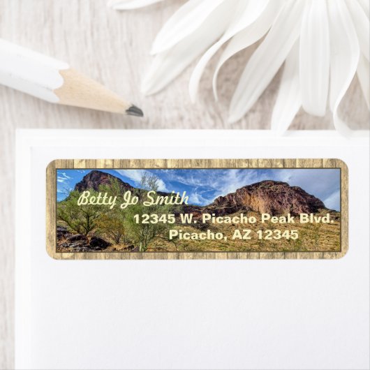 Arizona Wüste Berglandschaft Barn Boards Beige (Insitu)