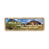 Arizona Wüste Berglandschaft Barn Boards Beige (Vorne)