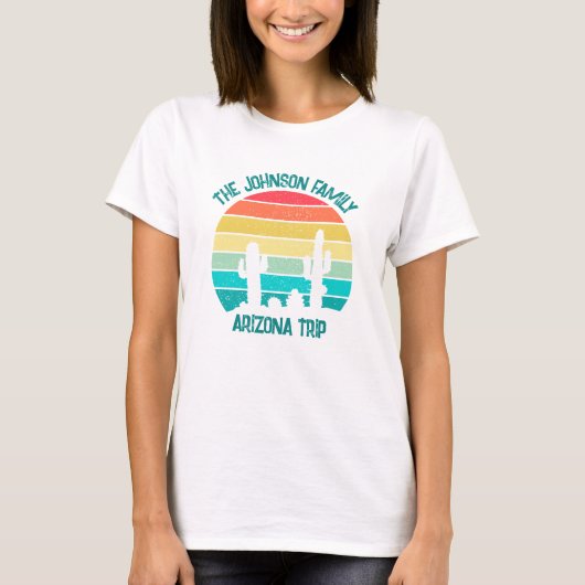 Arizona Wüste Cactus Sunset Custom Trip Women's T-Shirt (Vorderseite)