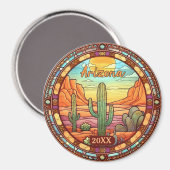 Arizona Wüste Cactus Watercolor Magnet (Vorderseite/Rückseite)