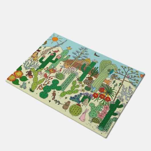 Arizona-Wüste Fußmatte (Schrägansicht)