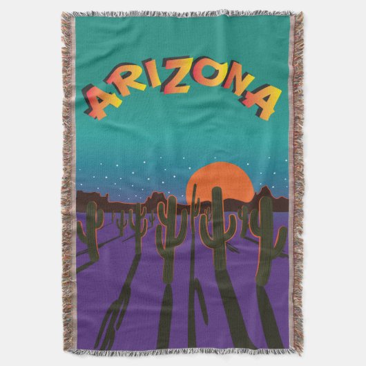 Arizona-Wüste in der Nacht Decke (Vorderseite Vertikal)