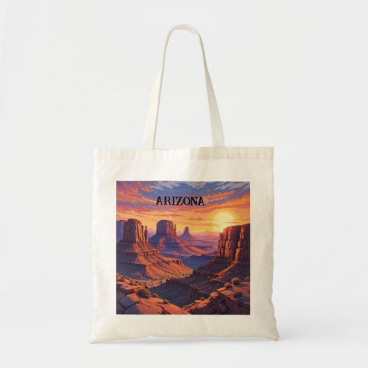 Arizona Wüste Landschaft Tote Tag Tragetasche (Vorne)